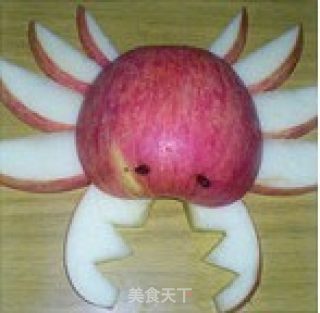 苹果做的萌螃蟹的做法步骤：8
