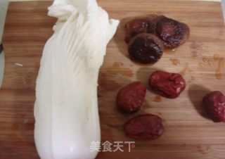 红枣白菜的做法步骤：1