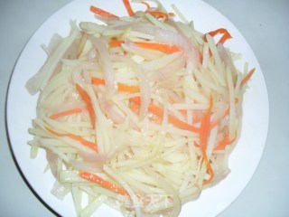 醋溜土豆丝的做法步骤：3