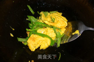 青椒鸡蛋的做法步骤：6
