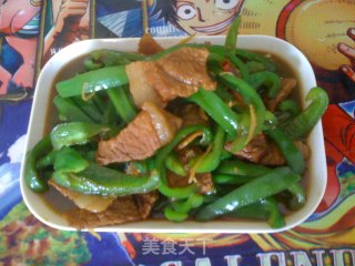 青椒炒肉片的做法步骤：6