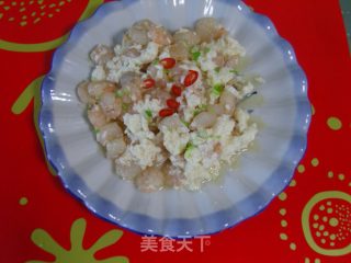 踏雪寻梅-鲍汁芙蓉虾仁的做法步骤：9