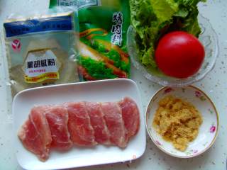 烤肉荷叶饼的做法步骤：1
