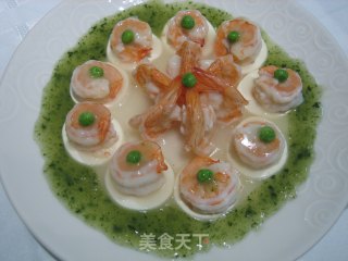 翠环玉扣虾的做法步骤：11