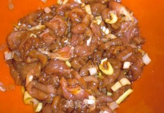 鲜蘑肉片的做法步骤：6