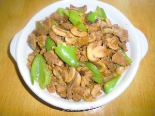 鲜蘑肉片的做法步骤：12