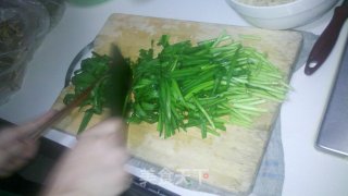 凉拌豆腐皮韭菜的做法步骤：5