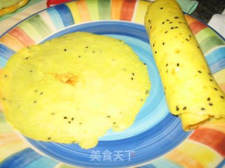 鲜橙汁蛋奶芝麻小软卷的做法步骤：12