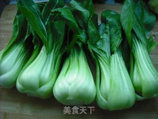 香菇扒菜胆的做法步骤：2