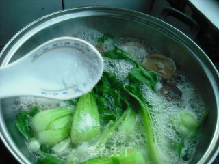 香菇扒菜胆的做法步骤：4