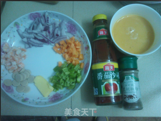韩国蛋包饭的做法步骤：1