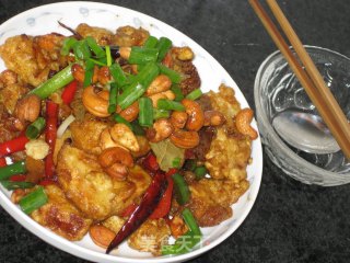 腰果脆皮豆腐的做法步骤：9