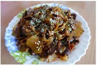 混搭美味—鸡胗炒河粉的做法步骤：14