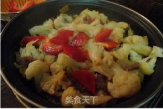 美味快手菜—菜花炒鸡胗的做法步骤：8