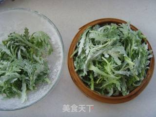 蒸茼蒿的做法步骤：6