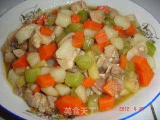 三鲜鸡丁的做法步骤：8