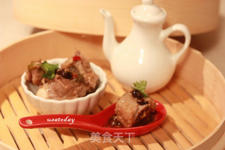 【东煮】港式饮茶-豉汁蒸排骨 Steamed Spare Ribs with Black Bean Sauce的做法步骤：2