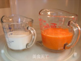 营养早餐——鲜胡萝卜汁香葱鸡蛋饼的做法步骤：5