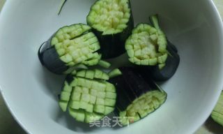菊花茄子的做法步骤：5