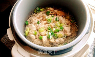 让电饭锅变强大——咖喱鸡肉金针菇电饭煲煲饭的做法步骤：6