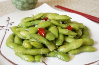 蒜香毛豆荚的做法步骤：7