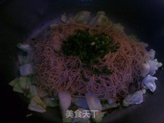 包菜炒面的做法步骤：10