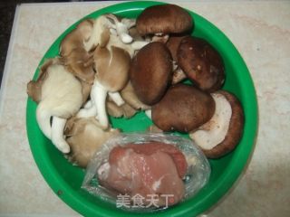 双菇肉片的做法步骤：1