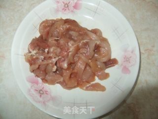 双菇肉片的做法步骤：2
