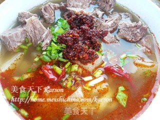 正宗兰州牛肉面的做法步骤：19