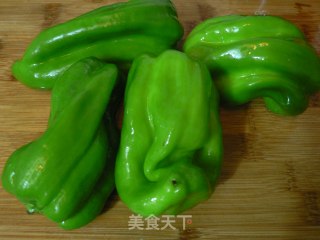 青椒肉丝的做法步骤：5