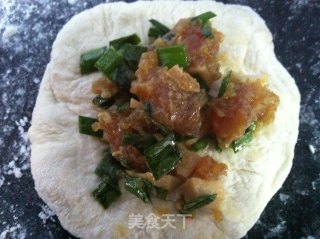 韭菜肉饼（电饼档）的做法步骤：5