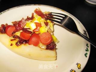 鸡肉火腿披萨的做法步骤：13