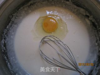 韭菜煎饼的做法步骤：2