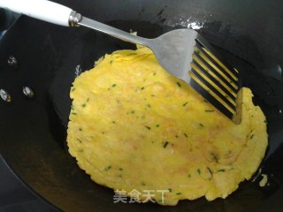 超简单葱香鸡蛋煎饼的做法步骤：7