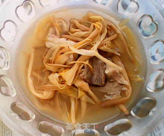 黄花菜肉片汤的做法步骤：12