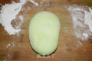 【菠菜两吃法，新派菜谱】翡翠面的做法步骤：9