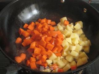 杂蔬酱肉丁饭套餐的做法步骤：6