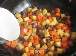 杂蔬酱肉丁饭套餐的做法步骤：7