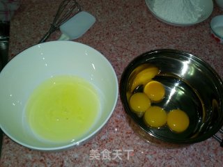 栗子戚风蛋糕的做法步骤：2