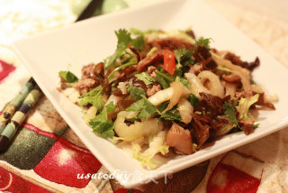 【东煮】低卡系列山东炒炒肉 Shaindong style chinese cabbage的做法步骤：3