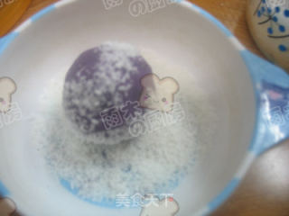 莓芯紫薯球的做法步骤：7