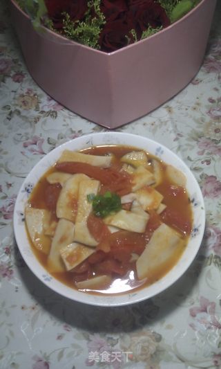 番茄烩杏鲍菇的做法步骤：6