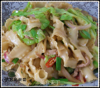 东北肉丝炒面的做法步骤：7