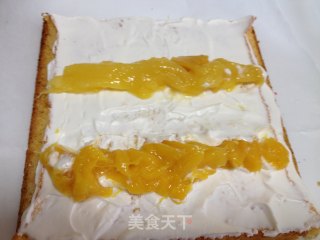 芒果蛋糕卷的做法步骤：15