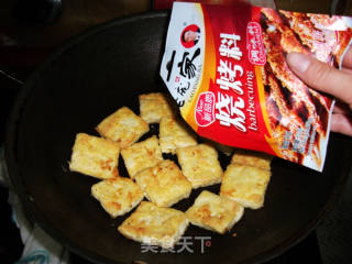 自制街边小吃--铁板烤豆腐的做法步骤：6