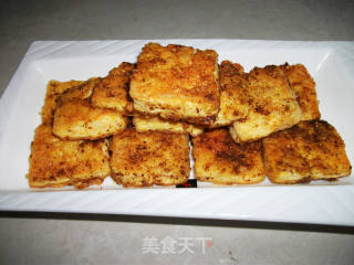 自制街边小吃--铁板烤豆腐的做法步骤：7