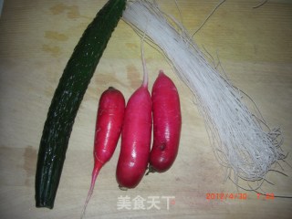 凉拌水萝卜丝的做法步骤：1