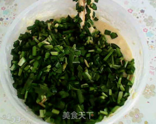 韭菜鸡蛋饼的做法步骤：5