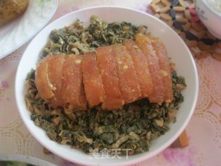 菜干扣肉的做法步骤：12