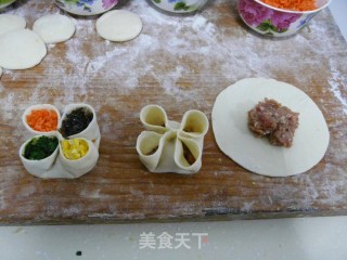 欢天喜地的四喜蒸饺的做法步骤：8